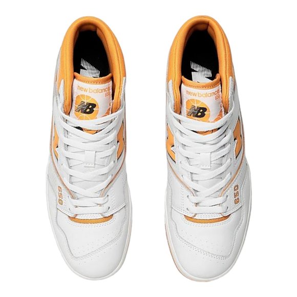 New Balance High Top Sneakers Basketball Shoes BB650RCL White Orange
